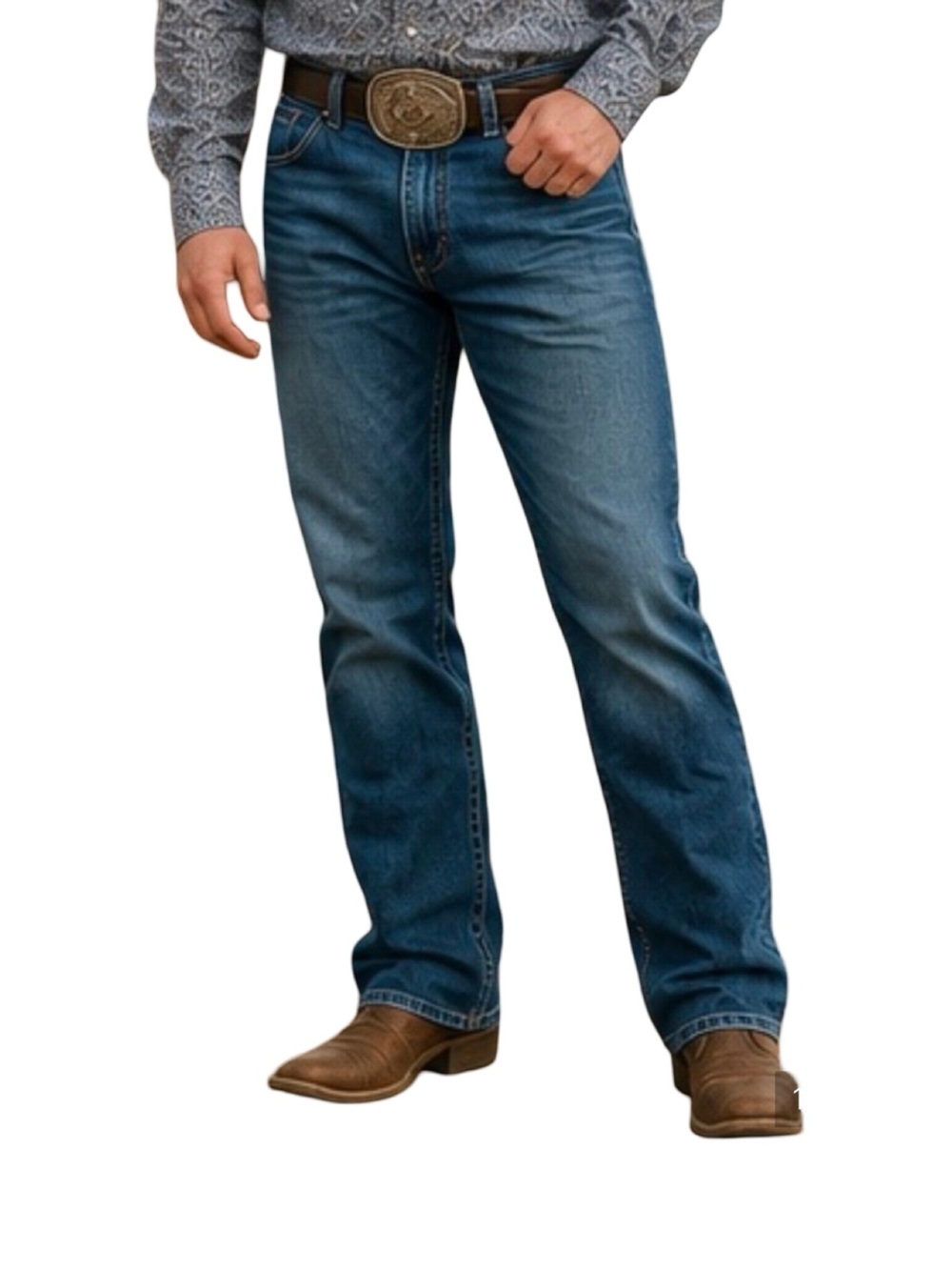 Ariat M2 Legacy Men’s 38x32 Traditional Relaxed Boot Cut Jeans Medium Wash